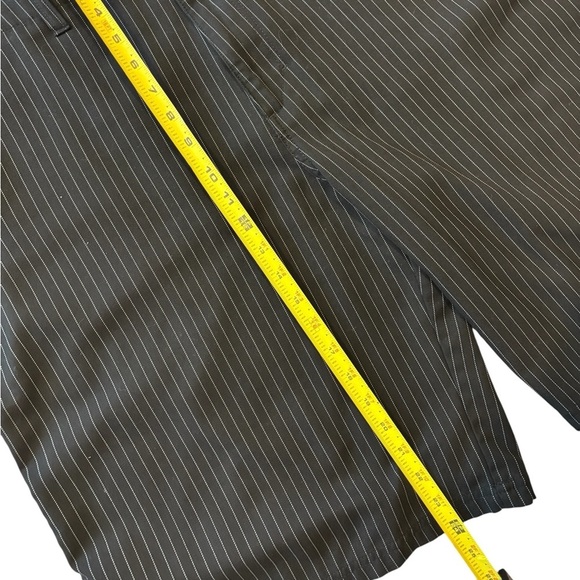 Y2K 90s QUICKSILVER Vintage Black Striped Shorts + Embroidered Graffiti, Size 42 - Picture 7 of 7